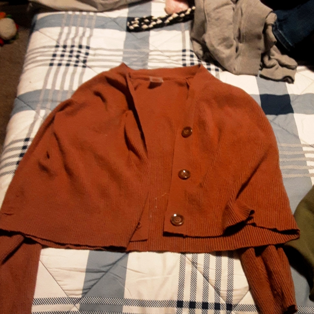 Brown cardigan